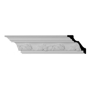 4 1//4H x 3 7//8P x 5 3//4F x 94 1//2L Ekena Millwork MLD04X04X06BU Bulwark Dentil Crown Moulding Factory Primed
