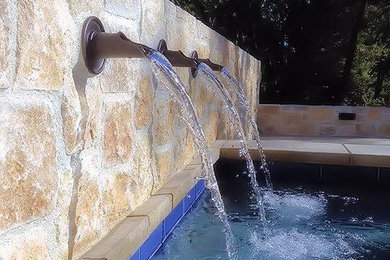 Private Residence - Pool Back Wall w/ Spouts
