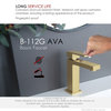 STYLISH Bathroom Faucet Single Handle Brushed Gold Finish, B-112G AVA