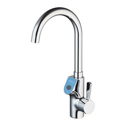 Viterbo Water Powered Digital Display Chrome Finish Faucet - Kitchen Faucets