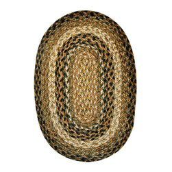 Coffee Jute Braided Oval Placemat - Placemats