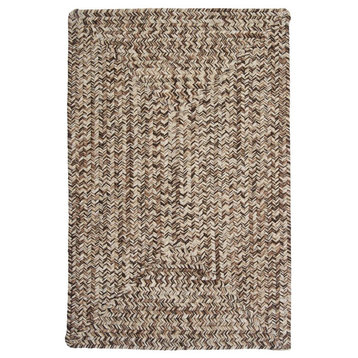 Corsica - Weathered Brown 2'x3', Rectangle, Braided