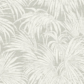 Neutral Cassava Palm Peel and Stick Wallpaper, Bolt