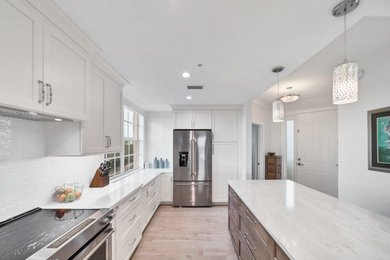 Example of a beach style kitchen design in Miami