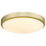 Golden Lighting - Gabi Flush Mount With Opal Glass Shade, Brushed Champagne Bronze - Clean and sleek, Gabi is sure to modernize any room. LED panels are protected and diffused by opal glass. Available in multiple finishes and sizes, Gabi is versatile. Perfect for contemporary to transitional homes and minimalist spaces. This flush mount provides wide-spread ambient lighting and is perfect for homes.