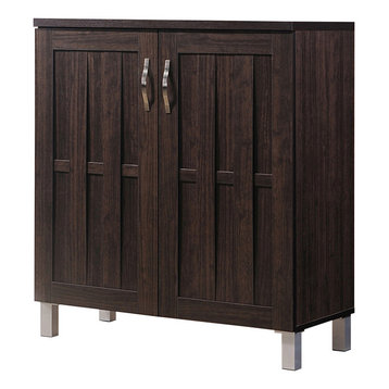 Excel Modern and Contemporary Dark Brown Sideboard Storage Cabinet
