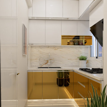 Modern Kitchen Interior Design by Custom Design Interiors Pvt Ltd