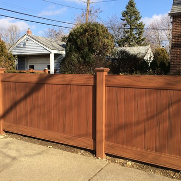 Woodgrain Vinyl Fences & Gates