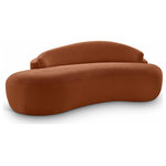 Meridian Furniture - Caspian Upholstered 79" Loveseat, Cognac, Chenille Fabric - Indulge in the allure of the Cognac Caspian Loveseat by Meridian Furniture. Its captivating design and luxurious Cognac elevate any space with effortless elegance. Crafted with precision and durability in mind, this stunning piece becomes the focal point of gatherings, fostering moments of connection and warmth. Embrace sophistication and style with the Caspian Loveseat, a testament to exquisite taste and timeless beauty.