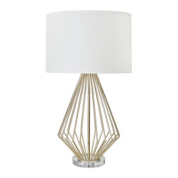 Worlds Away Truman Silver Leaf Table Lamp - Table Lamps