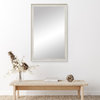 Warren White Framed Mirror, 28" X 60"