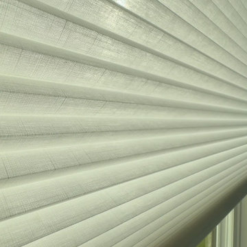 Motorized Cellular shades Lake Norman home in Mooresville NC