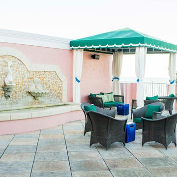 Spa cushions upgrade at resort