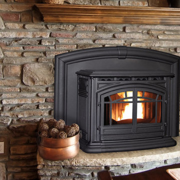 M55 Cast Iron Multi-Fuel Fireplace Insert