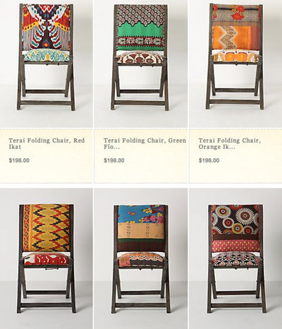 Design Dilemma: Choosing Chairs For A District Dining Table Eclectic Folding Chairs And Stools by Anthropologie - Design Dilemma: Choosing Chairs For A District Dining Table