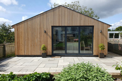 Garden shed and building in Cardiff.