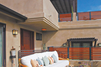 Inspiration for a contemporary exterior home remodel in San Diego