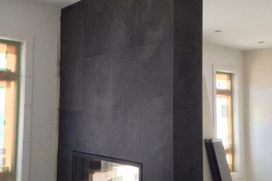 Example of a living room design in Vancouver
