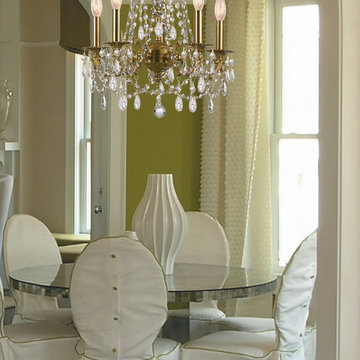 Gramercy Collection 5-Light 15" Aged Brass Mini Chandelier with Hand Polished Cr