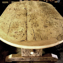 Round Reclaimed Wood Tables - Dining Tables