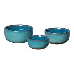 Emissary - Zen bowl with Turquoise Glaze - Decorative Bowls
