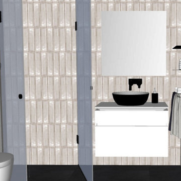 Kleines Badezimmer zum Wohlfühlen