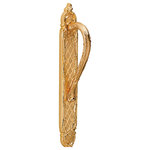 Mestre - Blois Polished Gold Door Pull Handle On Plate 16". One piece. - Introducing the exquisite Blois Door Pull Handle on Plate 16"  from our Classica Collection.