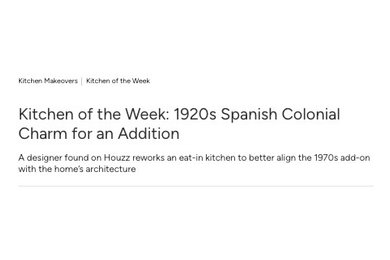 Kitchen of the Week: 1920s Spanish Colonial Charm for an Addition
