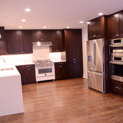 Transitional Kitchen | Dark Cabinets - Kitchen Products