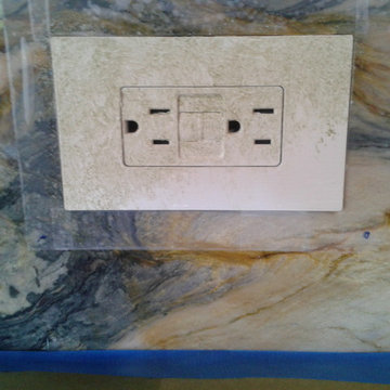 Interior Granite Faux electrical recepticles