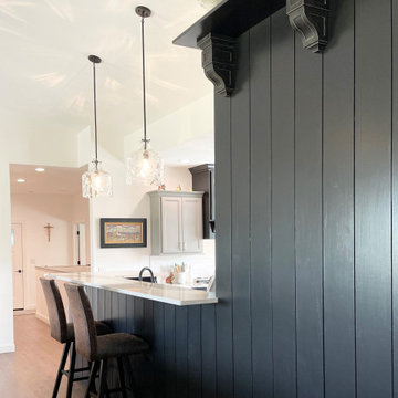 New Home Farmhouse Kitchen in Rural Illinois