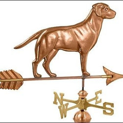 Labrador Retriever Weathervane with Arrow - Weather Vanes