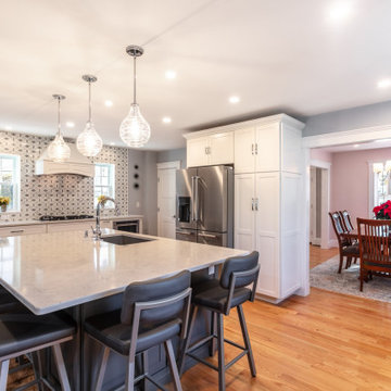 Melrose Kitchen Open to the Dining Room