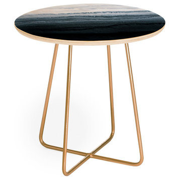 Monika Strigel Within The Tides Stormy Weather Grey Round Side Table