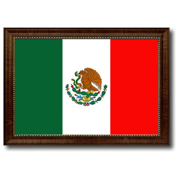 Mexico Country Flag Canvas Print, 21"x30"
