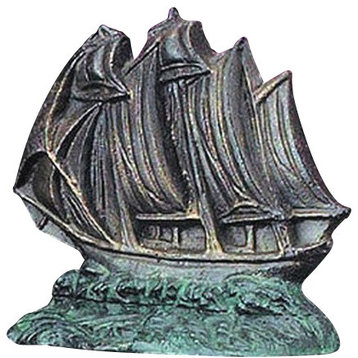Bronzed Sailboat Bookends