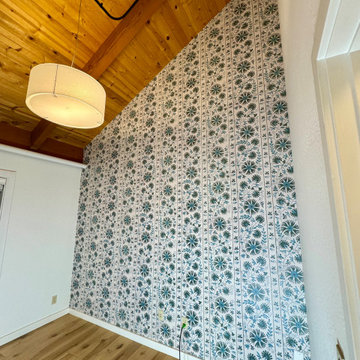 Wallpaper Installation on Textured Wall