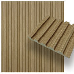 CONCORD WALLCOVERINGS - Waterproof Slat Panel, Natural Oak, Sample - SAMPLE: For display purposes only.                                                                                                                                                                                                                                                                                                                                                                                  Concord Panels Design: Our wall panels offer countless possibilities to creatively design your interior and to set natural accents. In our assortment you will find a variety of wall panels, which are available in a range of wood grain finishes.                                                                                                                                                                                                                                                                                                                                                                                                      Aqua Resist System: Thanks to the advanced Aqua Resist technology, the Concord Panels are 100% waterproof. You can use the slats in bathrooms, spas and other rooms with increased humidity, as they do not harbor any mildew, bacteria or termite.                                                                                                                                                                                                                                                                                                                                                                                        Materials: Panels made from recyclable polystyrene PVC. The beautiful design of our products goes hand in hand with care for the environment.                                                                                                                                                   Easy to install: The installation of the panels is an easy and simple process. Trim the panels to the required size and use any adhesive suitable for wooden wall panels. The panels can also be nailed or screwed to the walls.