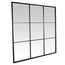 EMDE Black 9-Pane Mirror