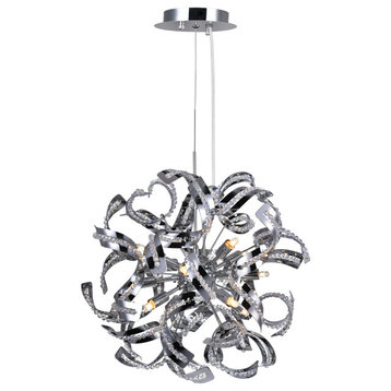 CWI LIGHTING 5067P19C 12 Light Chandelier with Chrome finish