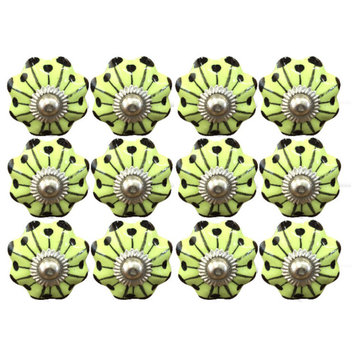 Knob-It Knobs, Set of 12, Lime Green