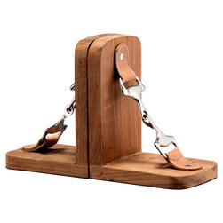 Wood Equus Bit Bookends - Products