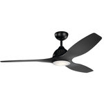 Kichler Lighting - Kichler Lighting 310360SBK Jace - 60" Ceiling Fan with Light Kit - This 60in. Jace LED ceiling fan in Satin Black Powder Coat offers smooth airflow and ambient light in a style that's updated for today. The curved, sweeping blades add an architectural element to any room: traditional, modern or somewhere in-between.  Canopy Included: TRUE  Shade Included: TRUE  Canopy Diameter: 6.75  Rod Length(s): 6 x 1  Warranty: Limited Lifetime  Color Temperature:   Lumens:   CRI:   Amps: 0.6Jace 60" Ceiling Fan Satin Black Satin Black Blade Frosted White Polycarbonate Glass *UL Approved: YES *Energy Star Qualified: n/a  *ADA Certified: n/a  *Number of Lights: Lamp: 1-*Wattage:17w LED bulb(s) *Bulb Included:Yes *Bulb Type:LED *Finish Type:Satin Black
