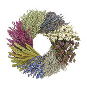 Dried Flower Wheel Wreath