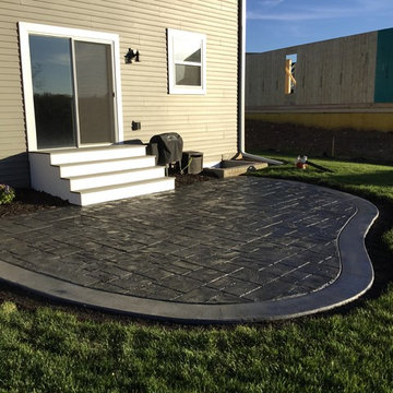Ashalt Slate Stamped Patio