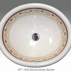 Hand Painted Drop-in Sinks by Atlantis Porcelain Art - Products