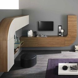 Modern Wall Unit Velvet Millennium 948 by Artigian Mobili - $3,425.00 - Entertainment Centers And Tv Stands