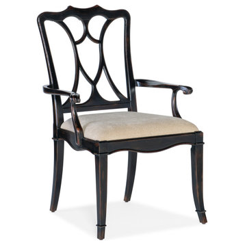 Charleston Upholstered Seat Arm Chair