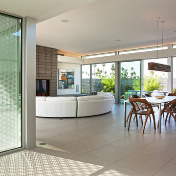 Aeris LED Linear Pendant above Dining Table