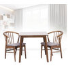 Dining Room Set of 2 Toby Chairs and Square Table Kitchen Modern Solid Wood